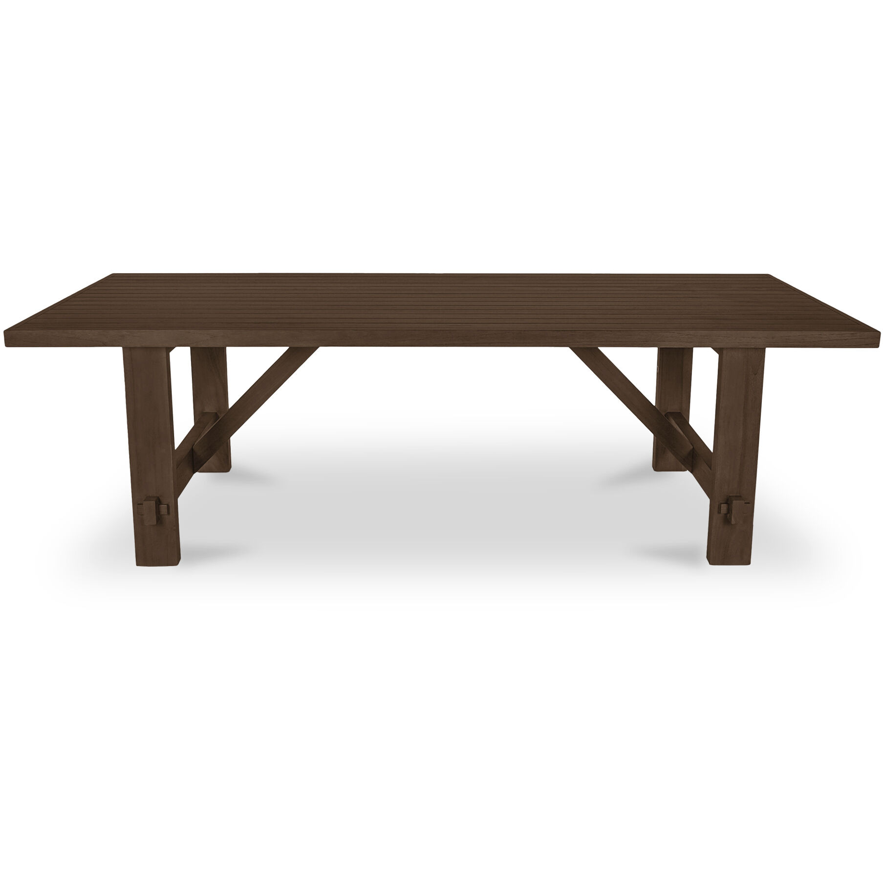 Esmond 97.99 X 42.01 inch Brown Outdoor Dining Table