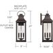 Bradford 4 Light 27 inch Oiled Bronze Outdoor Wall Lantern