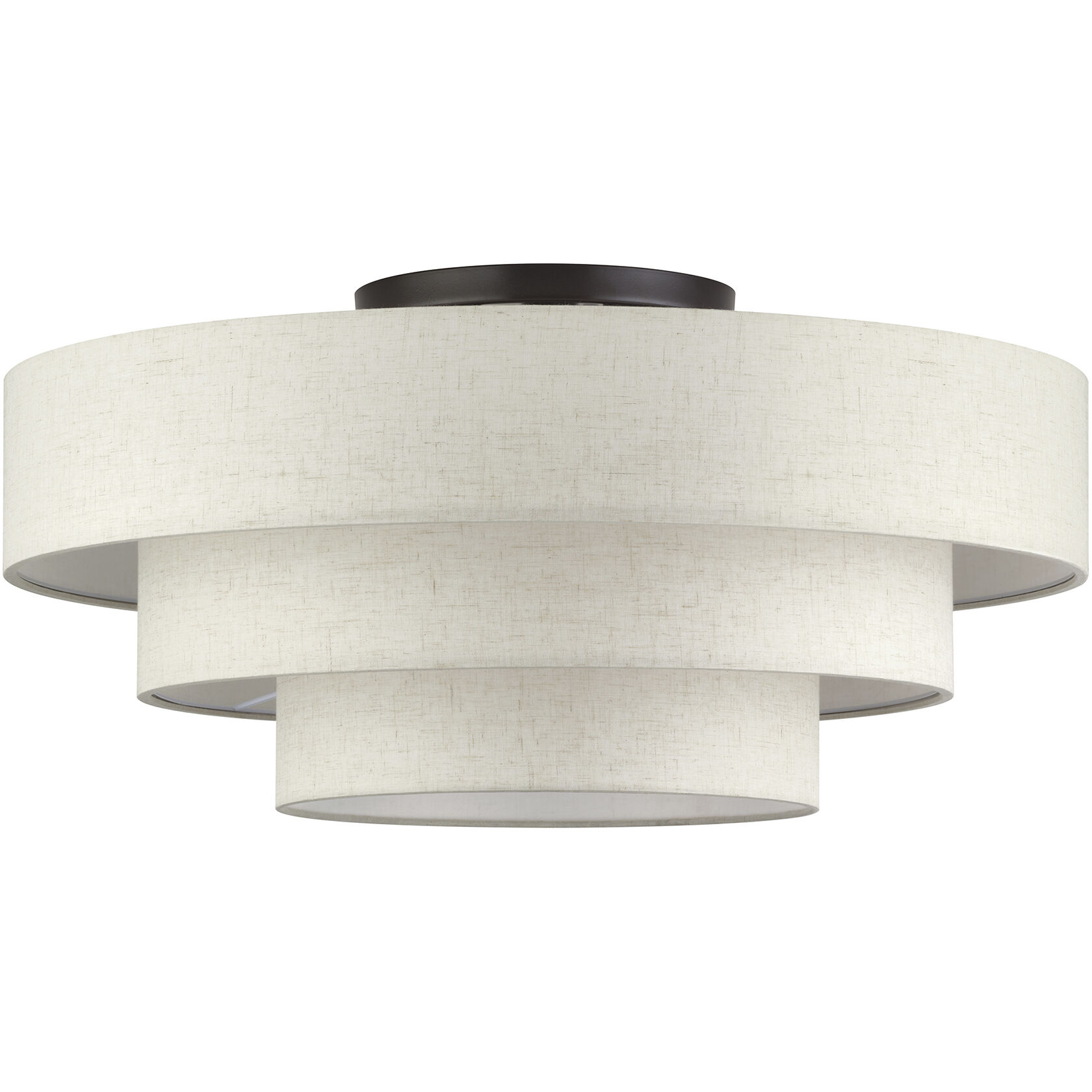 Manorwood 5 Light 28 inch English Bronze Semi Flush Mount Ceiling Light, Extra Large