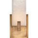 Visual Comfort Signature Collection Kelly Wearstler Covet LED 5.5 inch Antique-Burnished Brass Short Clip Bath Sconce Wall Light KW2113AB-ALB - Open Box