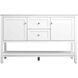Heath 54 X 21.5 X 35 inch White Vanity Sink Set