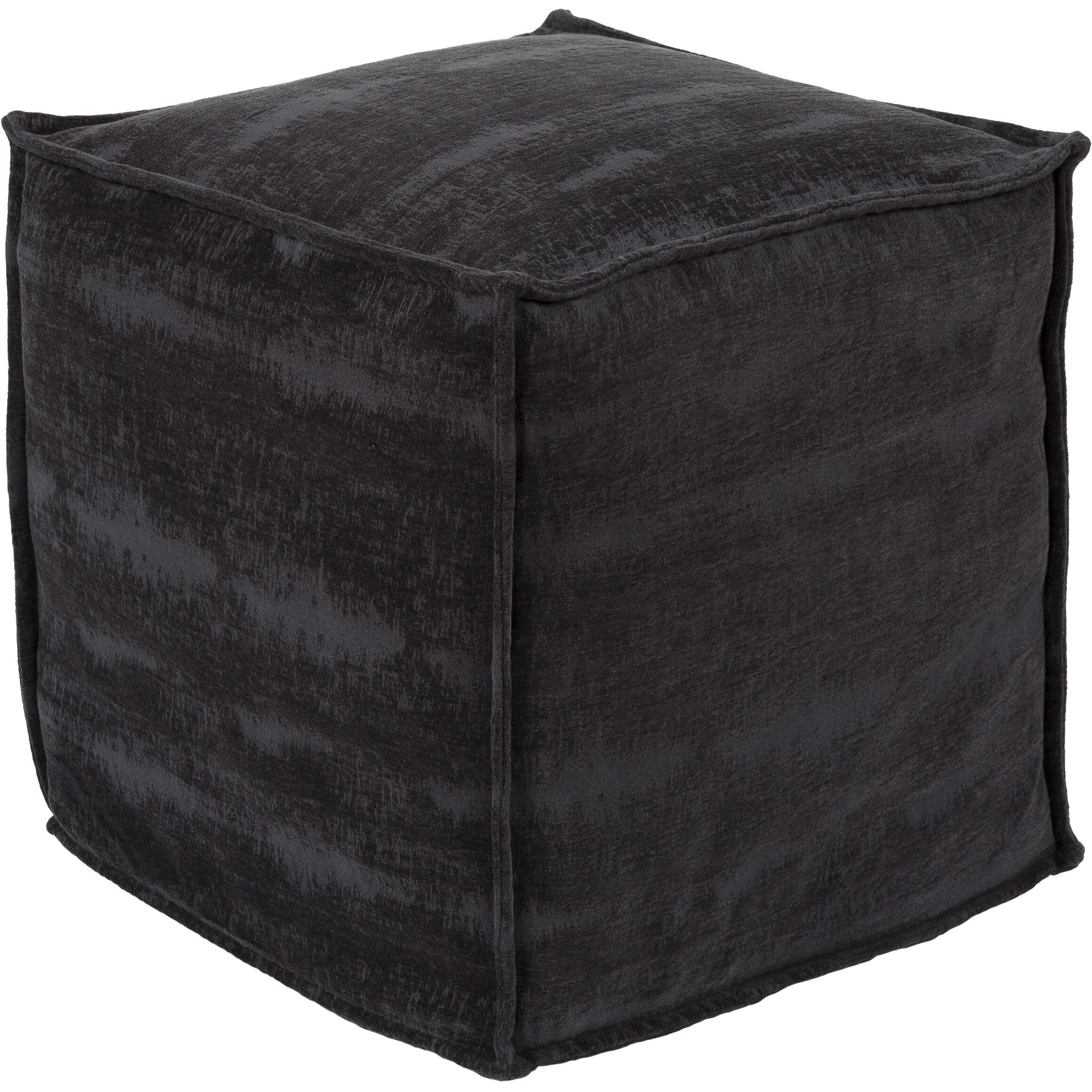 Copacetic 18 inch Dark Blue Pouf, Cube