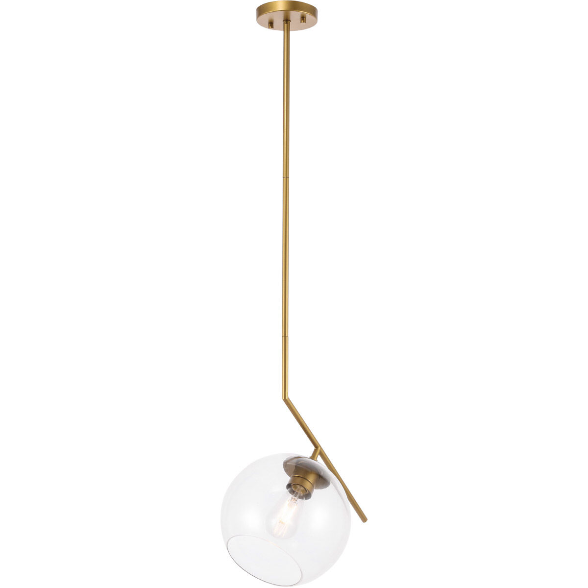 Ryland 1 Light 16 inch Brass Pendant Ceiling Light