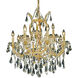 Maria Theresa 13 Light 27 inch Gold Dining Chandelier Ceiling Light in Clear, Royal Cut