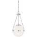 Stella 1 Light 13.25 inch Chrome Pendant Ceiling Light