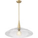 Lunelle 1 Light 24 inch Modern Gold Pendant Ceiling Light