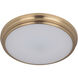 Neighborhood X66 Series LED 11 inch Satin Brass Flushmount Ceiling Light 