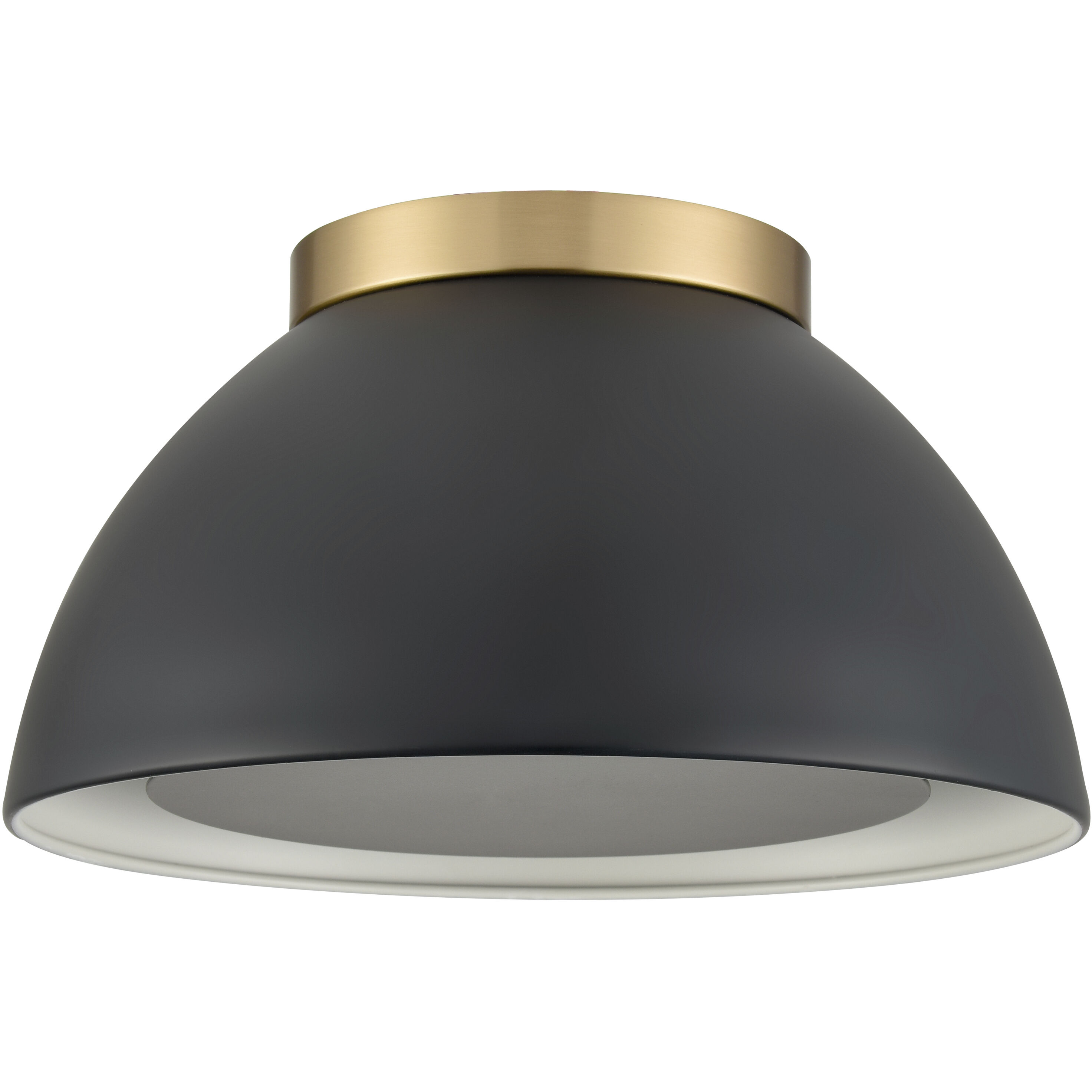 Pelham 2 Light 10 inch Satin Brass Flush Mount Ceiling Light