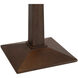 Taper 29 inch 9 watt Dark Walnut Wood and Weathered Brass Table Lamp Portable Light