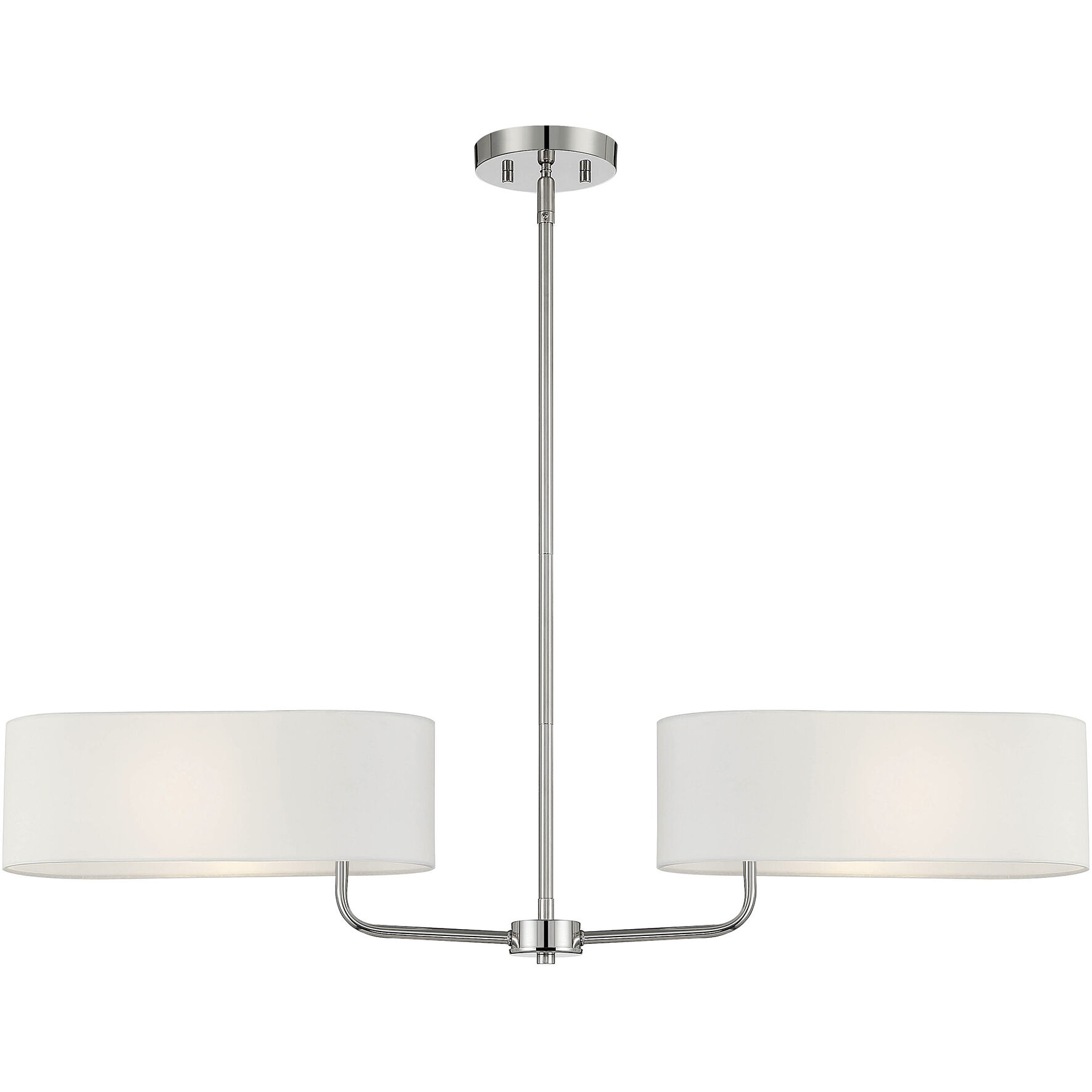 Midtown 2 Light 38 inch Polished Nickel Island Light Ceiling Light