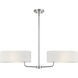 Midtown 2 Light 38 inch Polished Nickel Island Light Ceiling Light