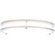 Glamour LED 12.99 inch Brushed Nickel Flush Mount Ceiling Light