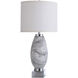 St. Austell 31.75 inch 150 watt Gray and White Table Lamp Portable Light