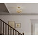 Sorra 6 Light 24 inch Painted Legacy Brass Semi-Flush Mount Ceiling Light
