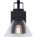 Avery 1 Light 10 inch Black Outdoor Down Light