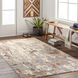 Arya 98 X 60 inch Light Gray Rug, Rectangle