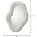 Amoeba 41 X 28 inch White Mirror, Inline