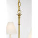 Thomas O'Brien Piaf LED 39 inch Hand-Rubbed Antique Brass Chain Hung Chandelier Ceiling Light, Large