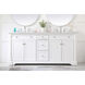 Clarence 72 X 22 X 35 inch White Vanity Sink Set
