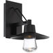 Suspense LED 15 inch Black Outdoor Wall Light in 15in.