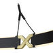 Recovery X LED 25.5 inch Coal And Satin Brass Pendant Ceiling Light