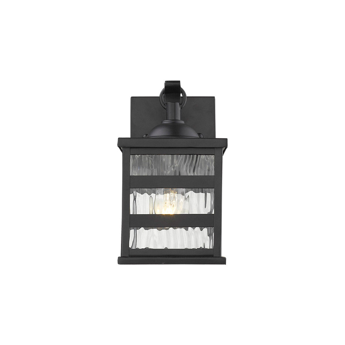Morris 1 Light 10 inch Matte Black Exterior Wall Mount