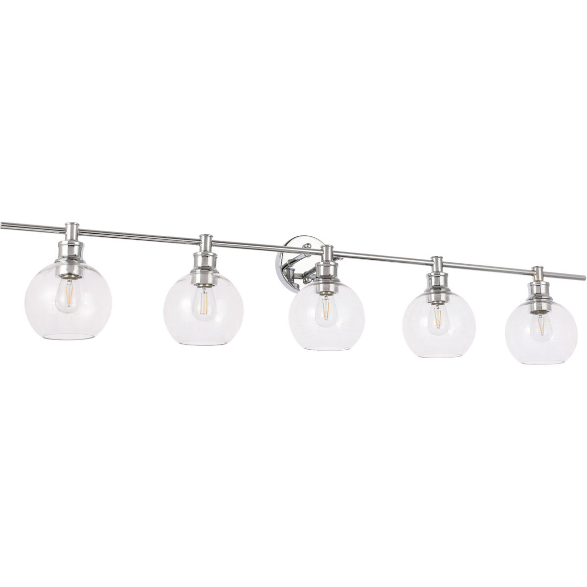 Collier 5 Light 47 inch Chrome Wall sconce Wall Light