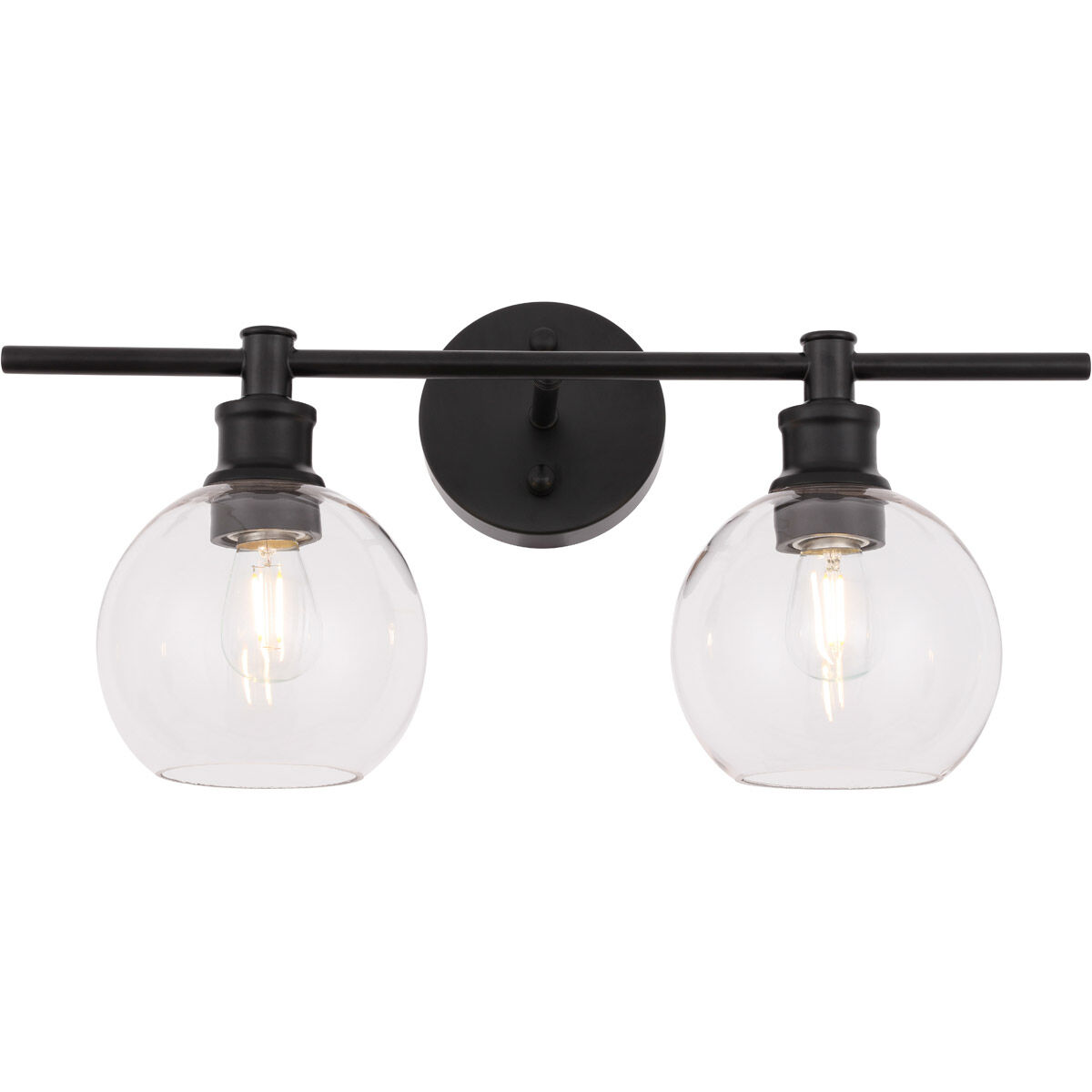 Syracuse 2 Light 19 inch Black Wall sconce Wall Light