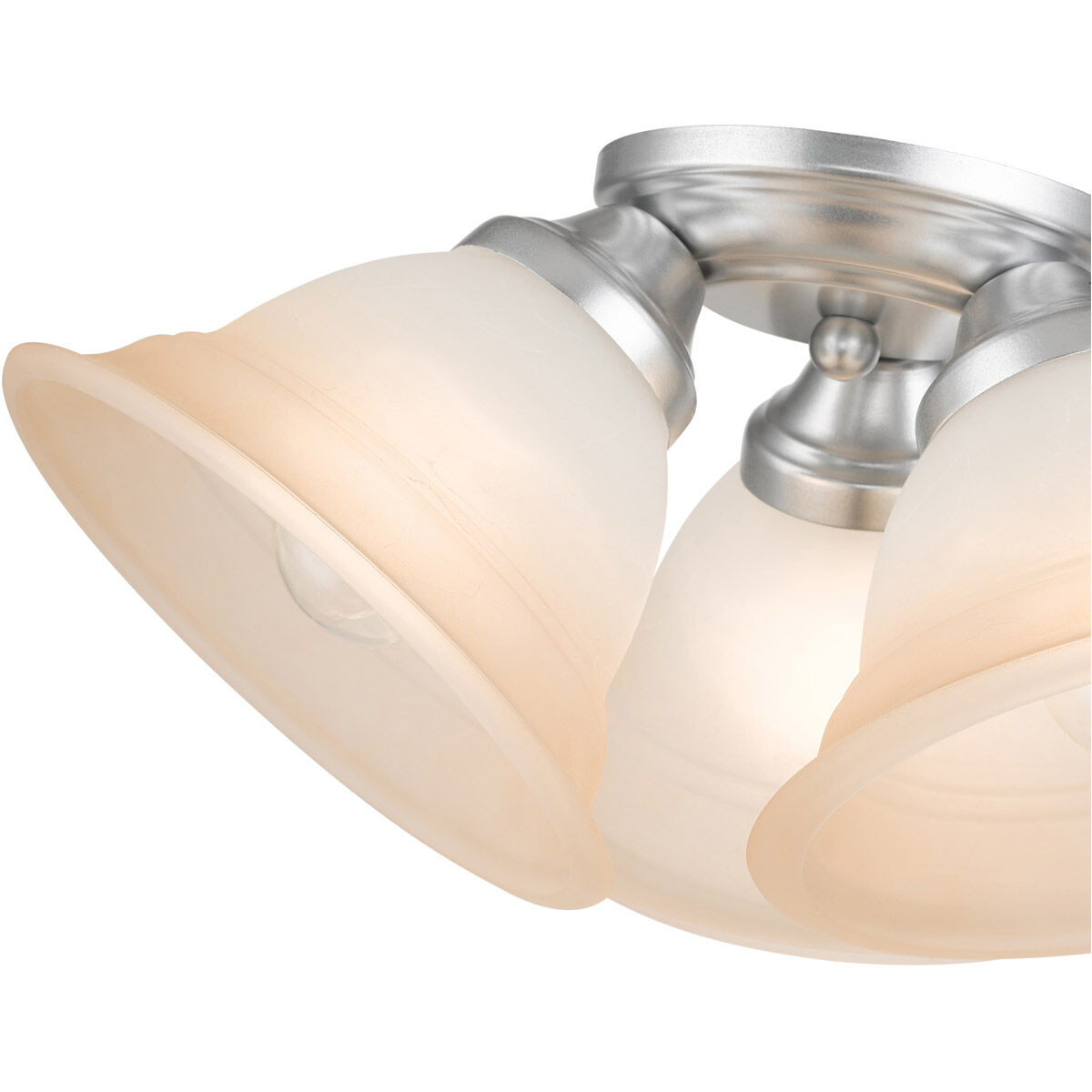 Wynnewood 3 Light 16 inch Painted Satin Nickel Flush Mount Ceiling Light