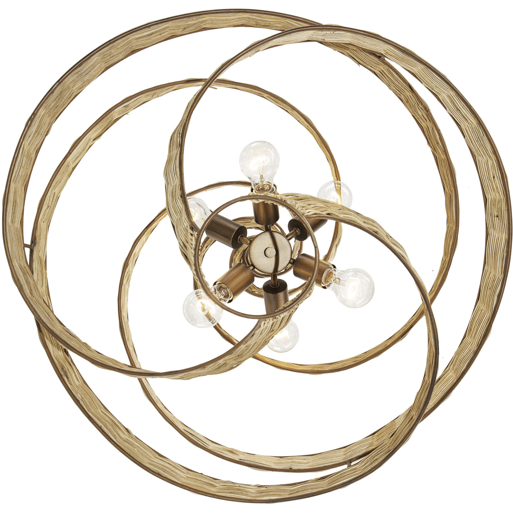 Flow 6 Light 26 inch Baguette Pendant Ceiling Light, Smithsonian Collaboration