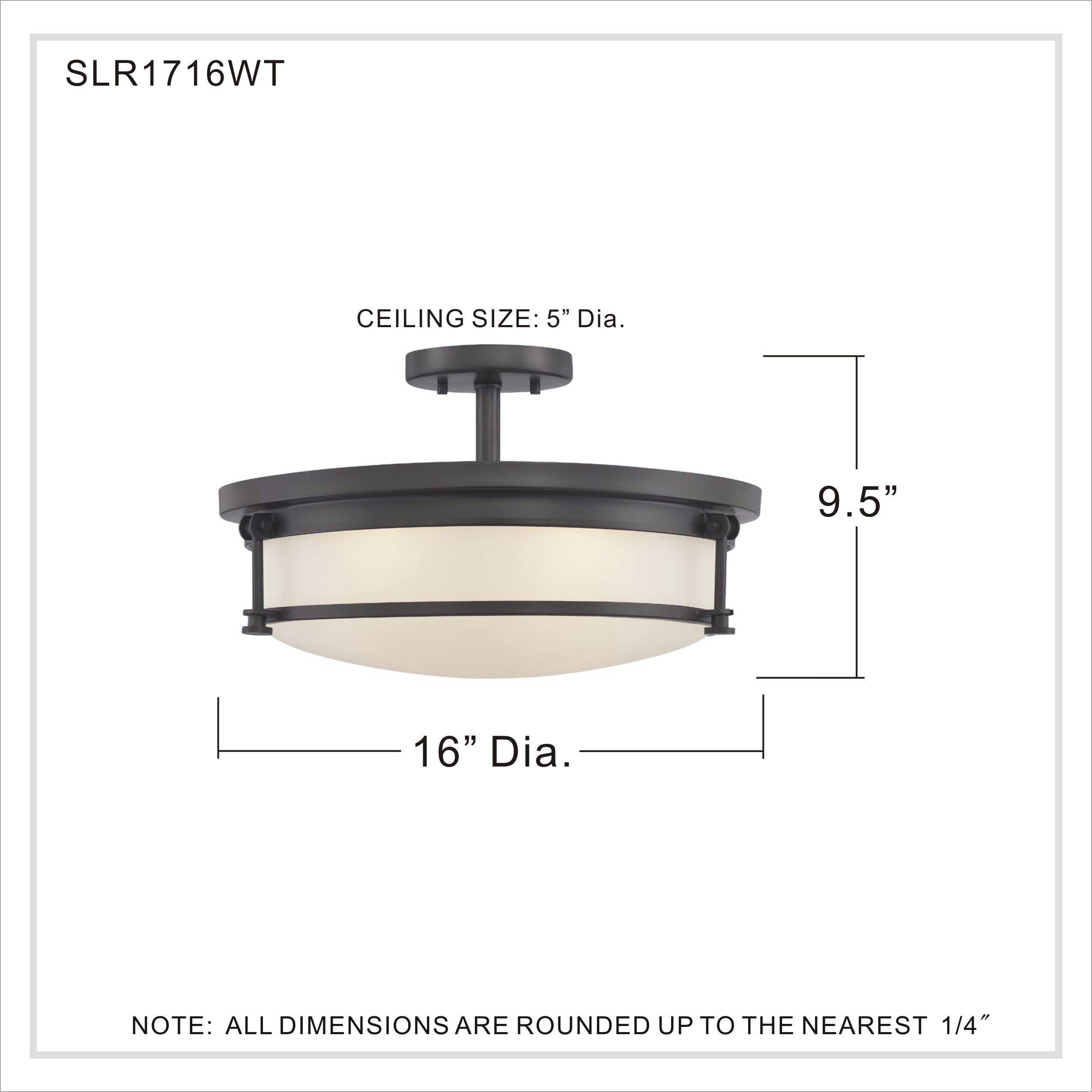 Sailor 4 Light 16 inch Western Bronze Semi-Flush Mount Ceiling Light