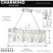 Charming 8 Light 36.13 inch Polished Nickel Island Light Ceiling Light