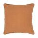 Solid 22 X 22 inch Burnt Orange Pillow Kit