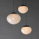 Nimbus LED 20.5 inch Black Multi-Light Pendant Ceiling Light in White Cirrus
