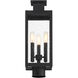 Ascott 3 Light 18.75 inch Black Outdoor Post Lantern