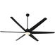 Spree 84 inch Matte Black Patio Fan