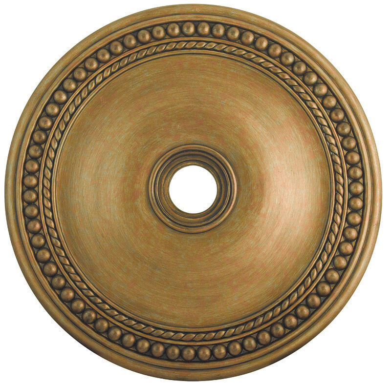 Wingate Hand Painted Antique Gold Leaf Ceiling Medallion