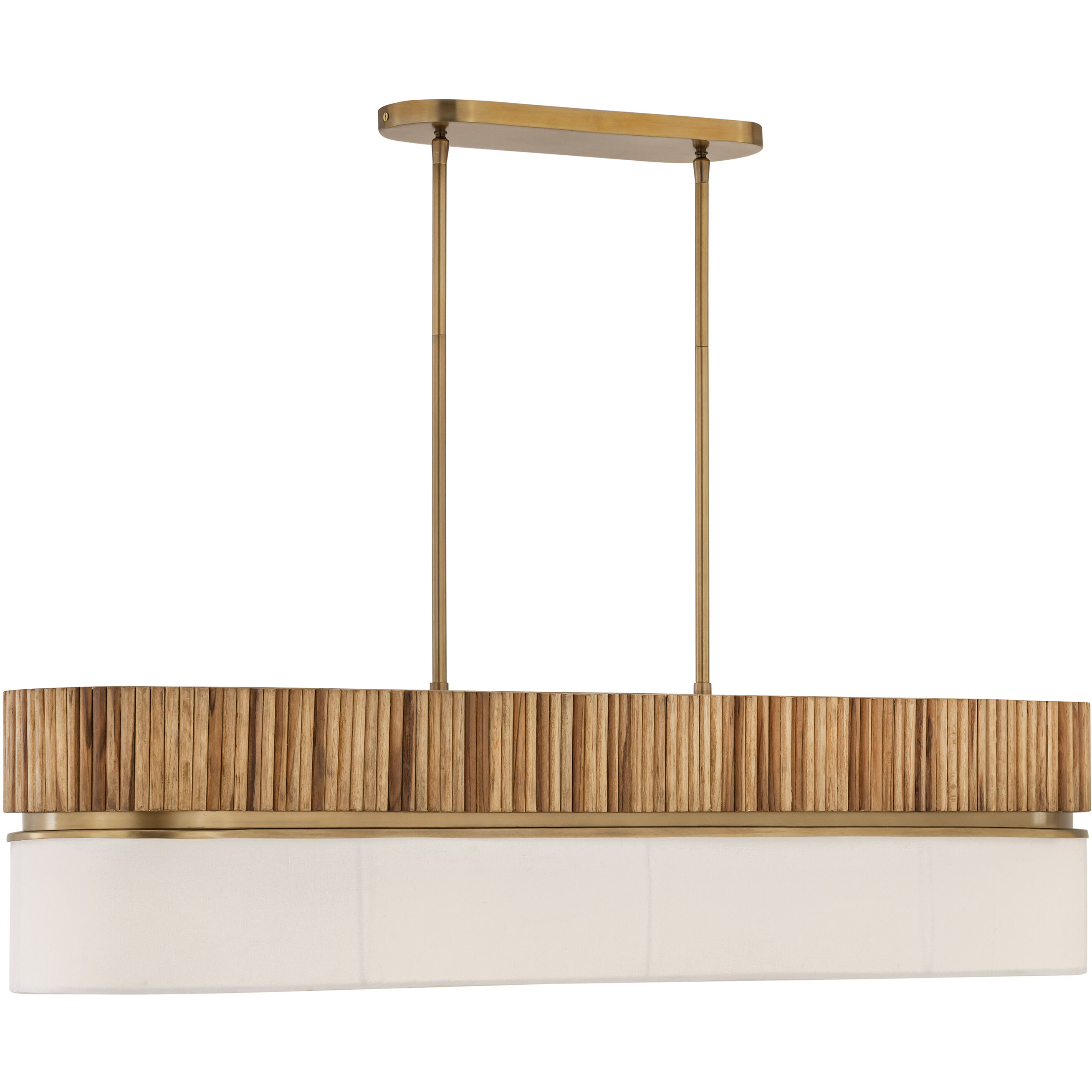 Nebri 5 Light 42.5 inch Legacy Brass Linear Chandelier Ceiling Light