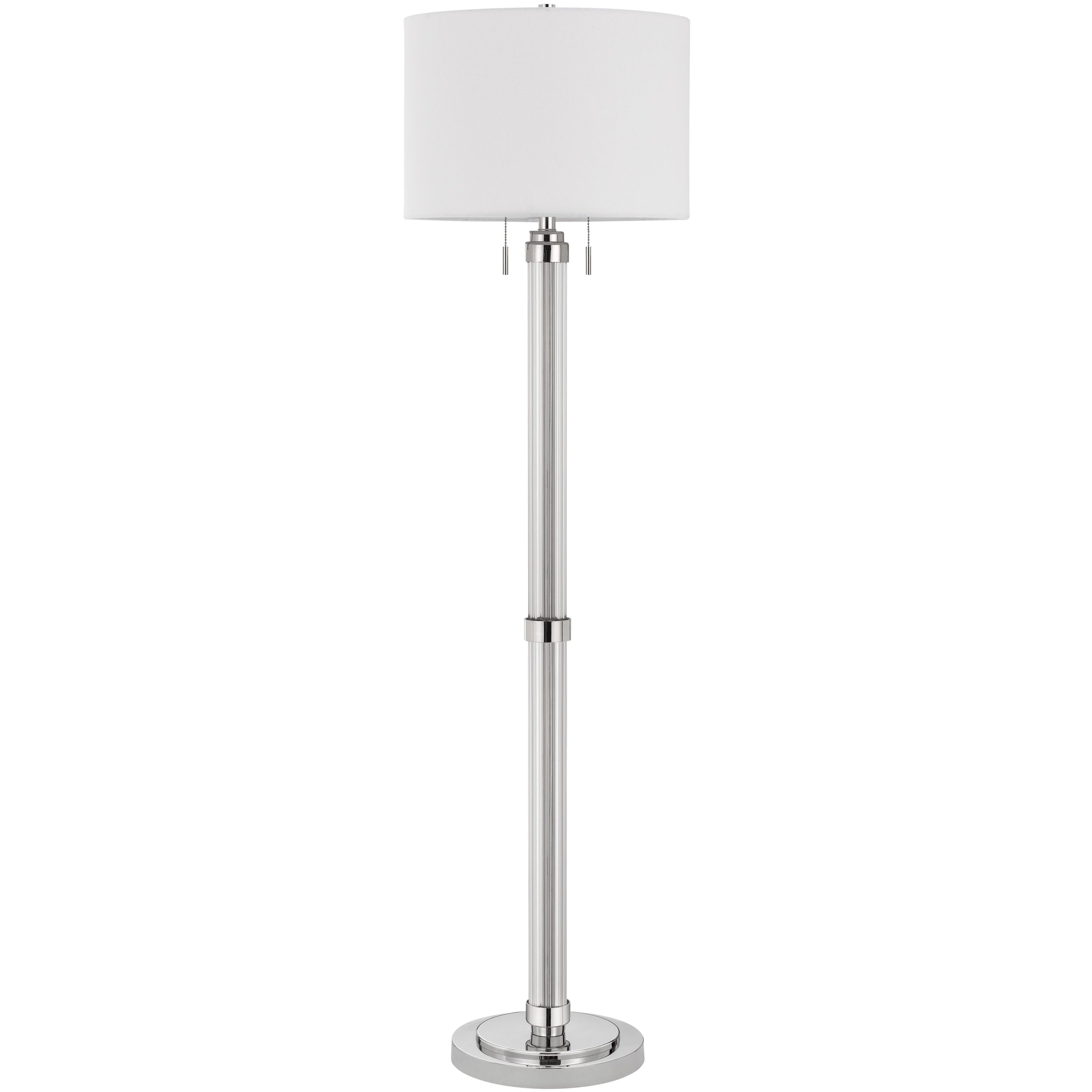 Montilla 60 inch 60 watt Brushed Steel Floor Lamp Portable Light