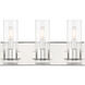 Vernon Place 3 Light 18 inch Chrome Bath Light Wall Light