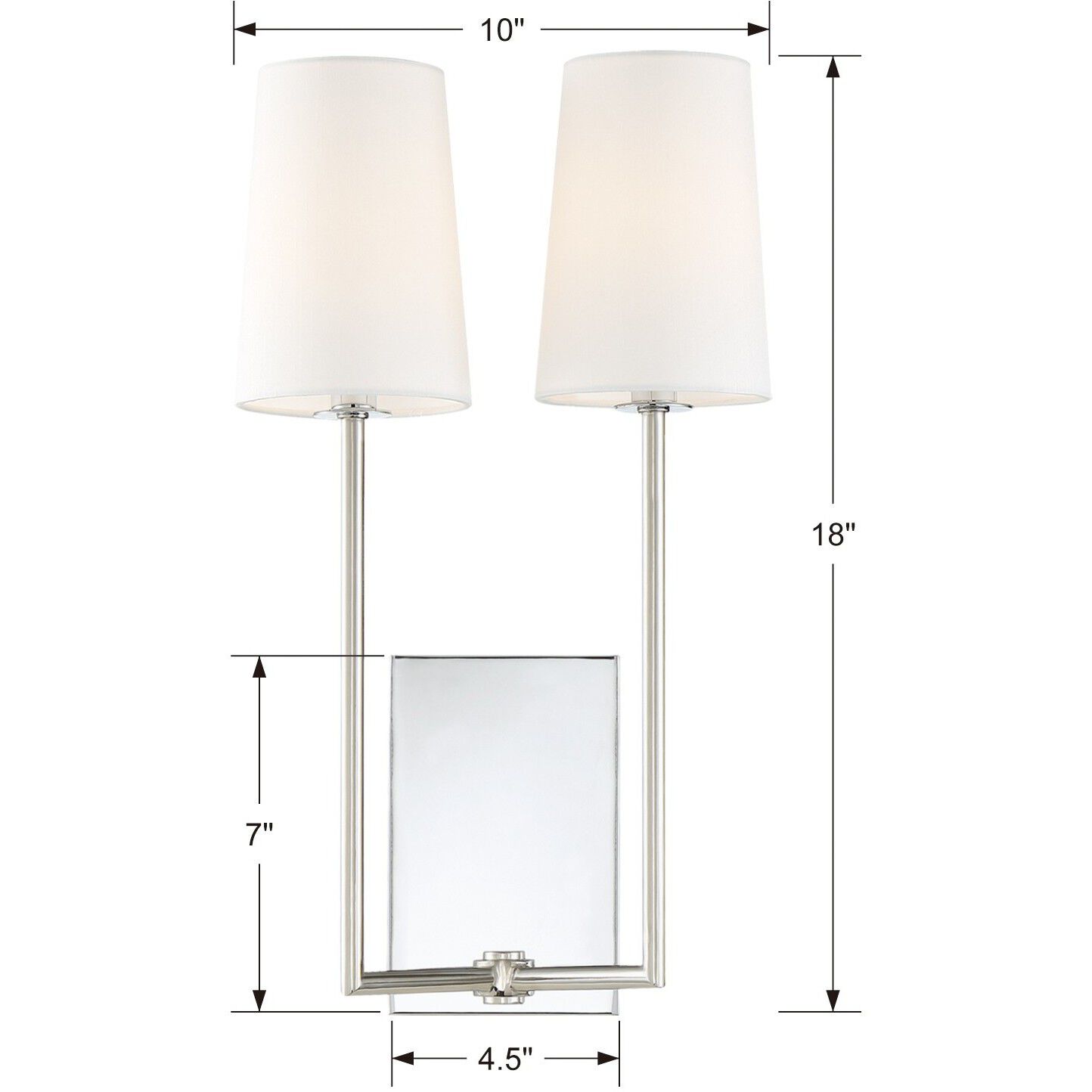 Lena Bath Wall Light in Chrome