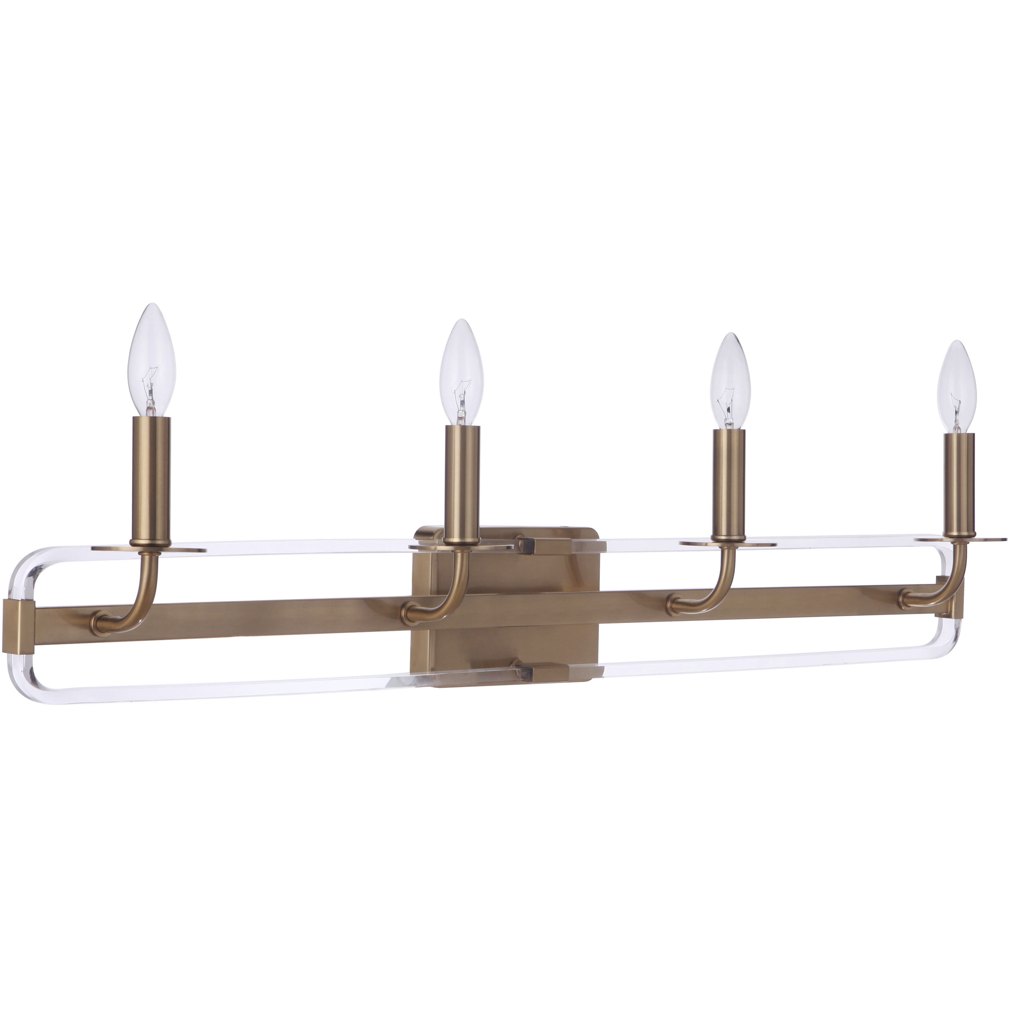 Graclyn 4 Light 35 inch Satin Brass Vanity Light Wall Light