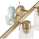 Bedminster 4 Light 30.5 inch Champagne Gold Vanity Light Wall Light