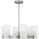 Drew & Jonathan Scott Rhode 6 Light 23.5 inch Brushed Steel Chandelier Ceiling Light