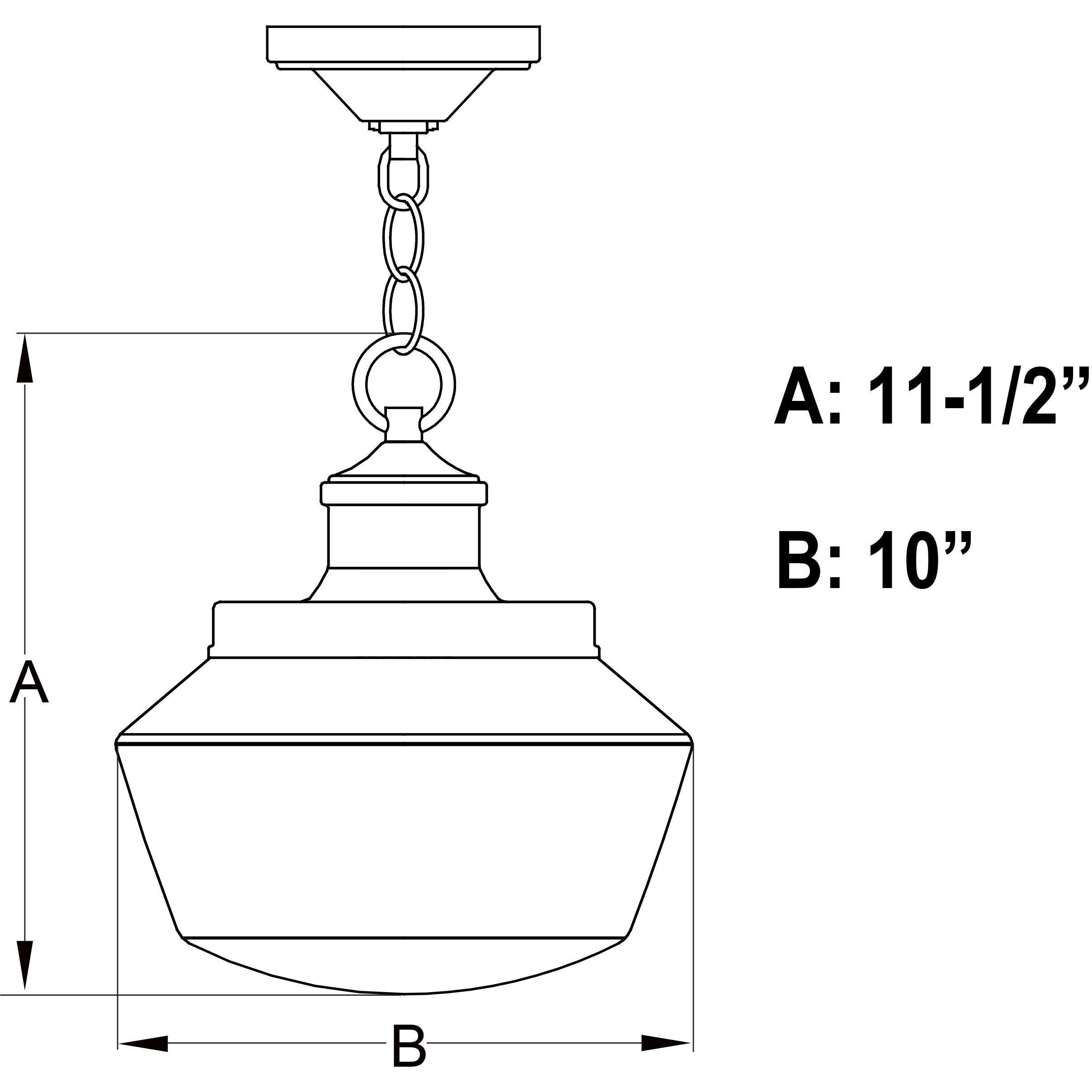 Collins LED 10 inch Matte Black Outdoor Pendant
