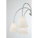 Modern 6 Light 30 inch Brushed Nickel Chandelier Ceiling Light