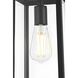 Veda 1 Light 5.5 inch Black Outdoor Pendant