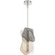 Grotto LED 8 inch Polished Nickel Pendant Ceiling Light
