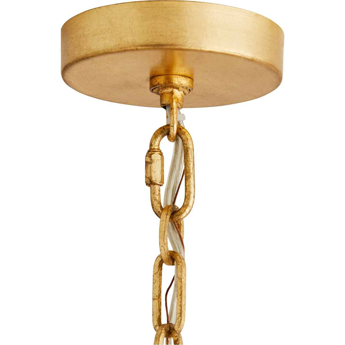 Ireland 1 Light 24 inch Graphite and Gold Leaf Pendant Ceiling Light