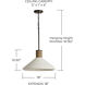 Destin 1 Light 18 inch Dark Pewter Pendant Ceiling Light